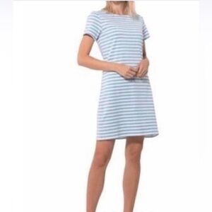 Sail to Sable blue white striped short sleeve t-shirt mini dress M new w tags